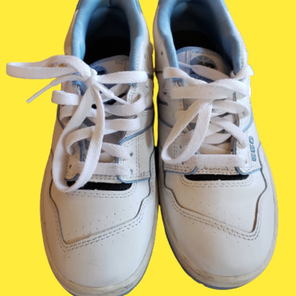 New Balance  550 UNC White University Blue size: 6 - Picture 5 of 10
